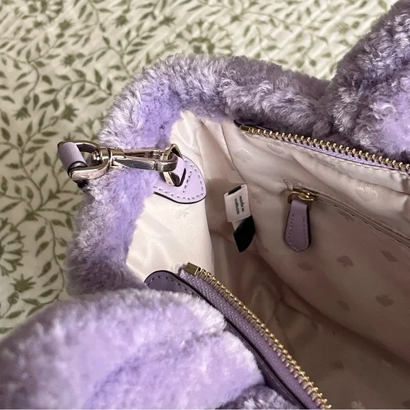 Kate Spade Ellie Faux Fur Small Tote - Picture 5 of 5